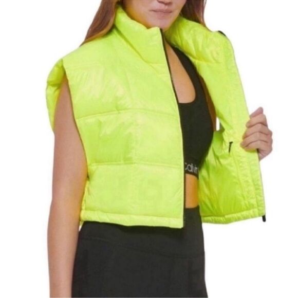 Calvin Klein Performance Green Oversized
Mock Neck Vest(Size XS) - Picture 2 of 10